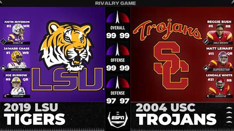 where to watch usc trojans football vs lsu tigers football